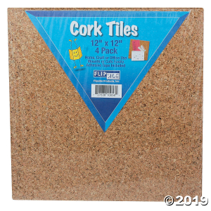 (2 Pk) Cork Tiles 12Inx12In 4 Per (2 Set(s))