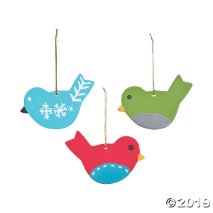 DIY Ceramic Bird Ornaments (Per Dozen)