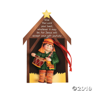 Little Drummer Boy Christmas Ornaments (Per Dozen)