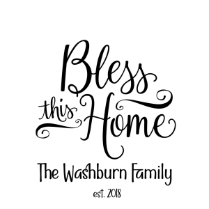Personalized Bless This Home Ornament (1 Piece(s))