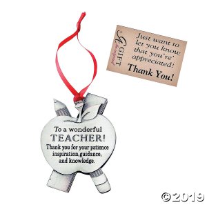 A Wonderful Teacher Ornament with Tag (1 Piece(s))
