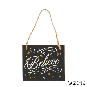 Believe Christmas Ornaments (Per Dozen)