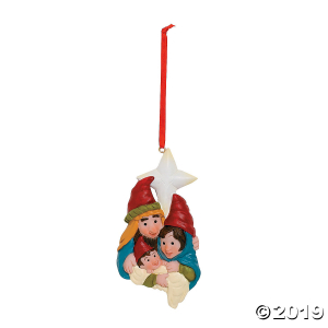 Gnome Nativity Christmas Ornaments (1 Piece(s))