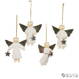 Star-Gathering Angel Ornaments (Per Dozen)