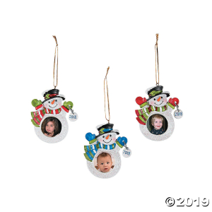 2018 Snowman Picture Frame Ornaments (Per Dozen)