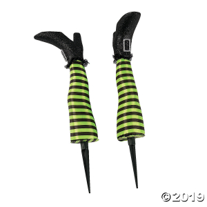 Witch's Legs Yard Stakes Halloween Decoration (1 Set(s))