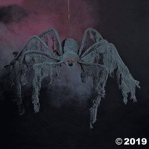 Black Creepy Spider Halloween Decoration