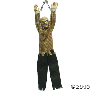 Animated Hanging Zombie Halloween Decoration (1 Piece(s))