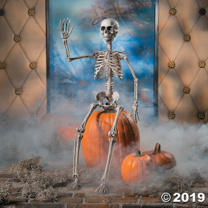 Rugged Posable Skeleton Halloween Decoration