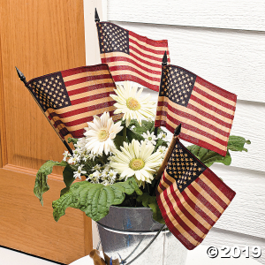 Small Cloth Americana Flags (Per Dozen)