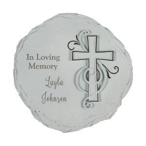 Personalized In Loving Memory Religious Garden Stone (1 Piece(s))