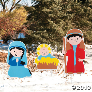 Holy Family Nativity Yard Signs (1 Set(s))