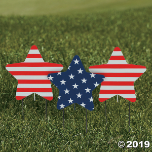 Patriotic Star Yard Stakes (1 Set(s))