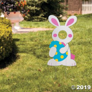 Easter Bunny Face Yard Sign (1 Piece(s))