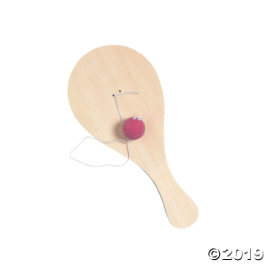 Goofy Smile Face Paddle Ball Games (Per Dozen)