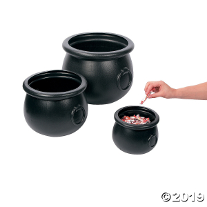 Black Cauldrons Halloween Decorations (1 Set(s))
