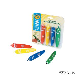 4 Color Crayola® My First Tripod Grip Paintbrush Pens (4 Piece(s))