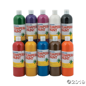 16-oz. Washable Classic Colors Tempera Paint - Set of 10 (1 Set(s))