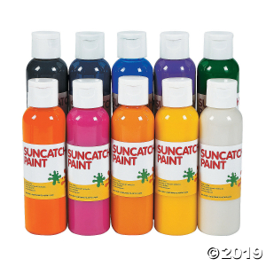 4-oz. Assorted Colors Suncatcher Paint - Set of 10 (1 Set(s))