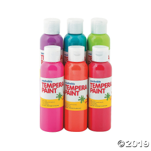 4-oz. Tropical Assorted Colors Tempera Paint - Set of 6 (1 Set(s))