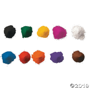 1 lb Assorted Colors Powdered Tempera Paint - Set of 10 (1 Set(s))