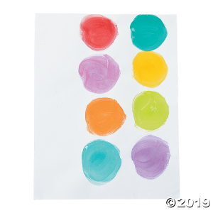 Washable Tropical Assorted Colors Tempera Paint Cakes - Set of 6 (6 Piece(s))