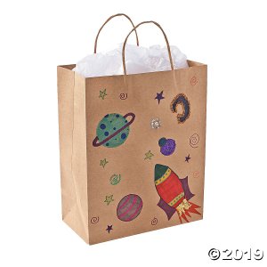 Large Brown Kraft Paper Gift Bags (Per Dozen)
