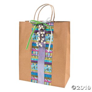 Large Brown Kraft Paper Gift Bags (Per Dozen)