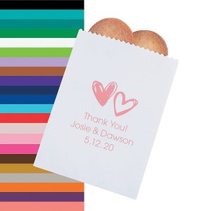 Personalized Hearts Treat Bags (50 Piece(s))