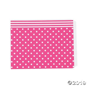 Hot Pink Polka Dot Favor Containers (24 Piece(s))