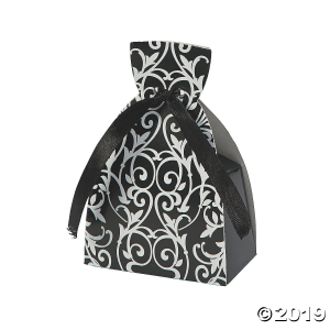 Black & White Dress Favor Boxes (24 Piece(s))