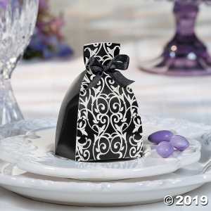 Black & White Dress Favor Boxes (24 Piece(s))