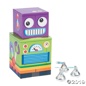 Robot Party Favor Boxes (Per Dozen)