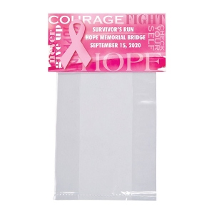 Personalized Pink Ribbon DIY Favor Bags (50 Piece(s))