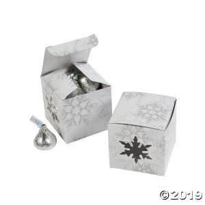 Die Cut Snowflake Gift Boxes (Per Dozen)