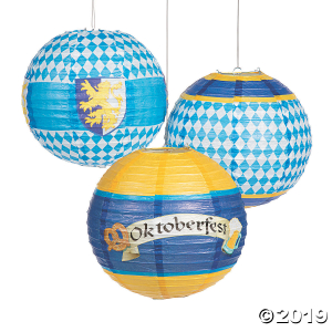 Oktoberfest Hanging Paper Lanterns (6 Piece(s))