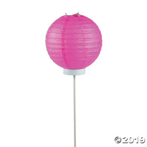Pink Light-Up Paper Lantern Balloons (3 Piece(s))