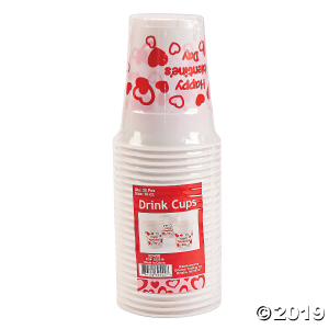 Valentine Plastic Cups (50 Piece(s))