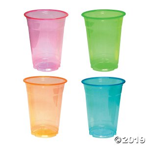 Large Neon Plastic Cups (20 Piece(s))