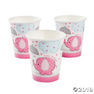 Umbrellaphants Pink Paper Cups (8 Piece(s))