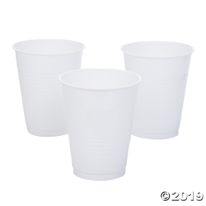 White Plastic Tumblers (20 Piece(s))