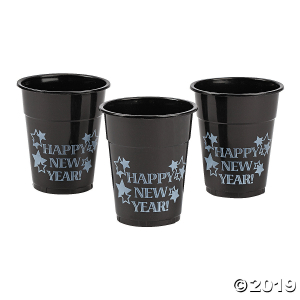 Happy New Year Plastic Cups (50 Piece(s))