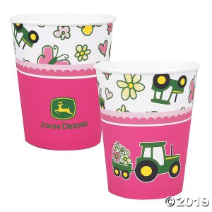 John Deere Pink Cups (8 Piece(s))
