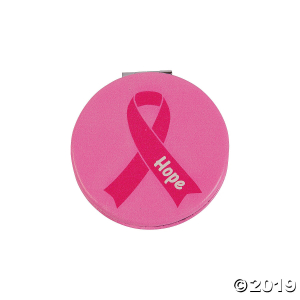 Pink Ribbon Compact Mirror (1 Piece(s))