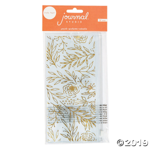 American Crafts Gold Floral Journal Pencil Pouch (1 Piece(s))