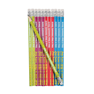 Personalized Religious Print Pencil Assortment (72 Piece(s))