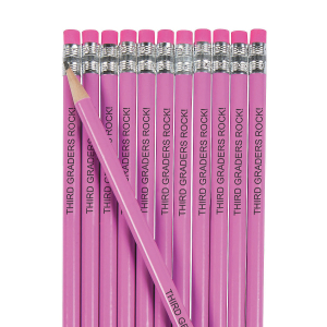Personalized Pink Pencils (24 Piece(s))