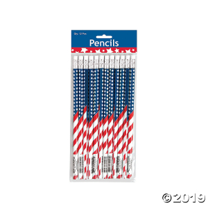 USA Flag Pencils (24 Piece(s))