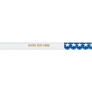 Personalized Stars & Stripes Pencils (24 Piece(s))