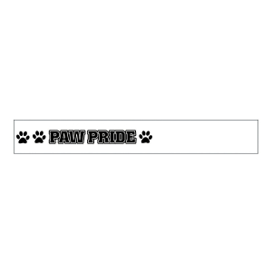 Black Paw Pride Personalized Pencils (24 Piece(s))